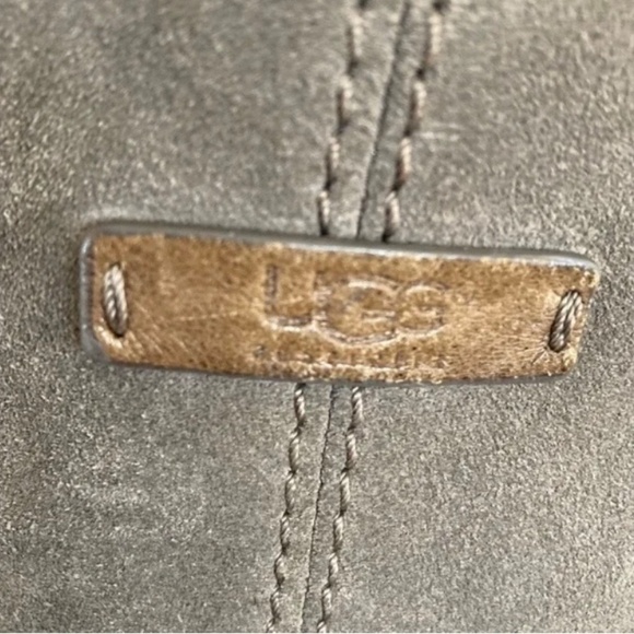 UGG Gray Suede Fringed Shoulder Bag - Picture 3 of 7